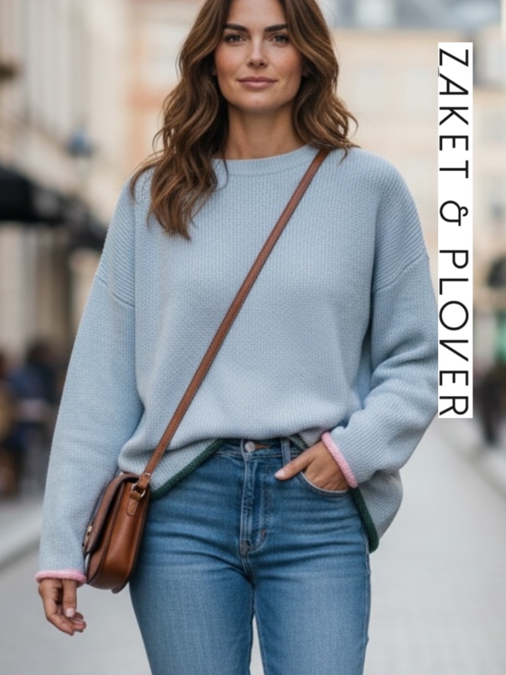 Zaket & Plover aqua pullovr sweater , S, CB2673